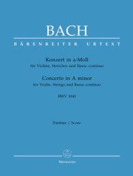 Concerto for Violin in A minor (BWV 1041) (Full Score, paperback)