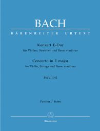 Concerto for Violin in E major (BWV 1042) (Full Score, paperback)