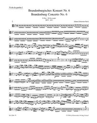Brandenburg Concerto No.6 in B-flat major (BWV 1051) Viola Da Gamba I