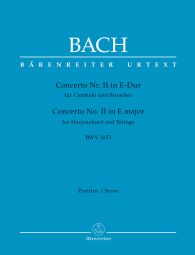 Concerto for Harpsichord No.2 in E major (BWV 1053) (Full Score)