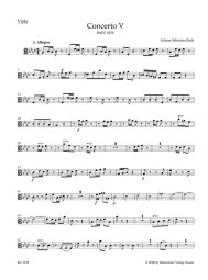Concerto for Harpsichord No.5 in F minor (BWV 1056) (Viola)