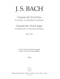 Concerto for Harpsichord No.6 in F major (BWV 1057) (Viola)