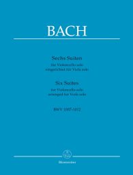 Six Suites for Violoncello solo (BWV 1007-1012) arranged for Viola solo