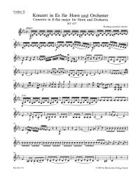 Concerto for Horn No.2 in E-flat major (K.417) (Violin II)