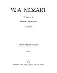 Missa Brevis in B-flat major (K.275) (Organ)