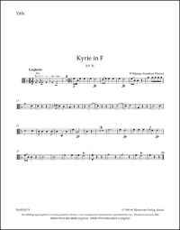 Kyrie in F major (K.33) (Viola)