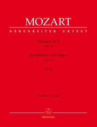 Symphony No.7 in D major (K.45) (Full Score)