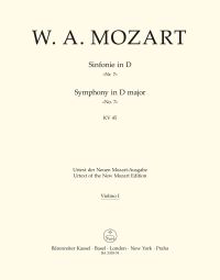 Symphony No.7 in D major (K.45) (Violin I)