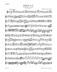 Symphony in F major (K.76) (Violin I)