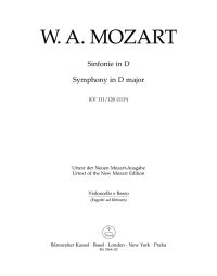 Symphony in D major (K.111/120) (Cello/Bass)