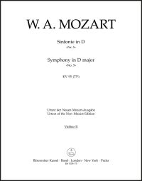 Symphony in D major (K.95) (Violin II)