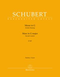 Mass in G major D 167 (Second Version) (Full Score, paperback)