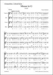 Mass in G major D 167 (Second Version) (Choral Score)