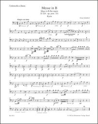 Mass in B-flat major Op.post.141 D 324 (Cello/Bass)