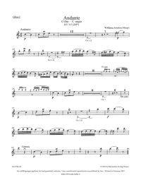 Andante in C major for Flute (K.315) (Wind Set)