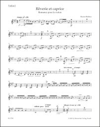 Rêverie et caprice (Violin I)