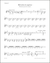 Rêverie et caprice (Violin II)