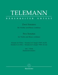 Two Sonatas (F maj TWV 41:F4, A maj TWV 41:A6) (Violin & Basso continuo)