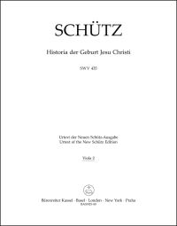 Historia der Geburt Jesu Christi (SWV 435) (Viola II)
