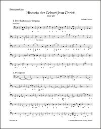 Historia der Geburt Jesu Christi (SWV 435) (Basso continuo)