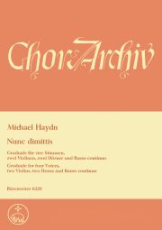 Nunc dimittis (Full Score)