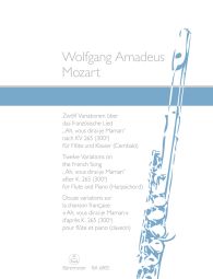 Twelve Variations on the French Song "Ah, vous dirai-je Maman" based on K.265 (Flute & Piano)