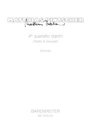 String Quartet No.4 Ritratto di Gesualdo (Parts)