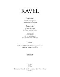 Concerto for the Left Hand for Piano and Orchestra (Violin II)
