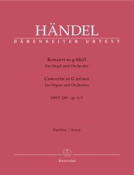 Concerto for Organ in G Minor Op.4/1 (HWV 289) (Full Score, paperback)