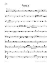 Concerto for Organ in G Minor Op.4/1 (HWV 289) (Viola)