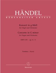 Concerto for Organ in G Minor Op.4/3 (HWV 291) (Full Score, paperback)