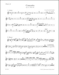 Concerto for Organ in G Minor Op.4/3 (HWV 291) (Oboe I/II)