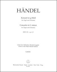 Concerto for Organ in G Minor Op.4/3 (HWV 291) (Cembalo)