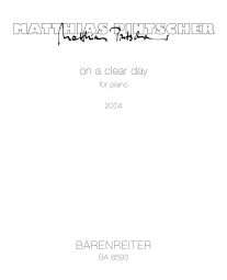 on a clear day (Piano)