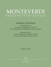 Lamento d'Arianna. Madrigal version from the 6th Book of Madrigals (1614) (Score)