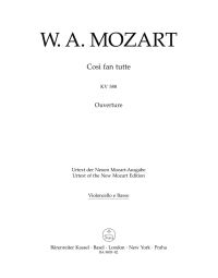 Overture to Cosi fan tutte (K.588) (Cello/Bass)