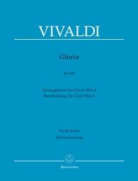 Gloria RV 589 (Arrangement for female choir SSAA) (Vocal Score)