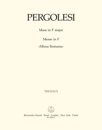 Mass in F major - Missa Romana (Chorus I: Viola)