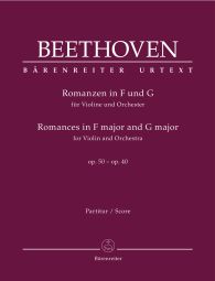Romances for Violin and Orchestra Op.50 and Op.40 (Full Score, paperback)