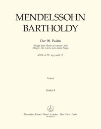 Psalm 98 (Singet dem Herrn / Sing to the Lord) Op.post.91 (Violin II)
