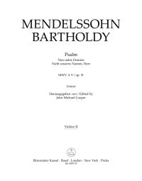 Psalm "Non nobis Domine" / "Nicht unserm Namen, Herr" Op.31 (Violin II)