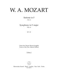 Symphony No.6 in F major (K.43) (Violin I)