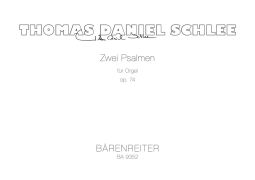 Two Psalms Op.74 (Organ)