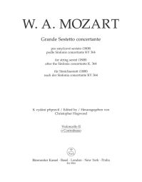 Grande sestetto concertante for String Sextet (K.364) (Cello II/Bass)