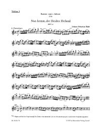 Cantata No.61: Nun komm, der Heiden Heiland (BWV 61) (Violin I)