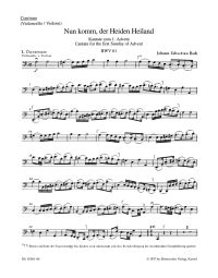 Cantata No.61: Nun komm, der Heiden Heiland (BWV 61) (Cello/Bass)