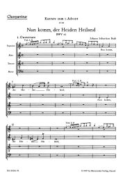 Cantata No.61: Nun komm, der Heiden Heiland (BWV 61) (Choral Score)