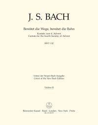 Cantata No.132 Bereitet die Wege, bereitet die Bahn (BWV 132) (Violin II)