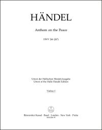 Anthem on the Peace HWV 266 (267) (Violin I)