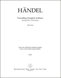 Foundling Hospital Anthem HWV 268 - 1753 Version (Viola)